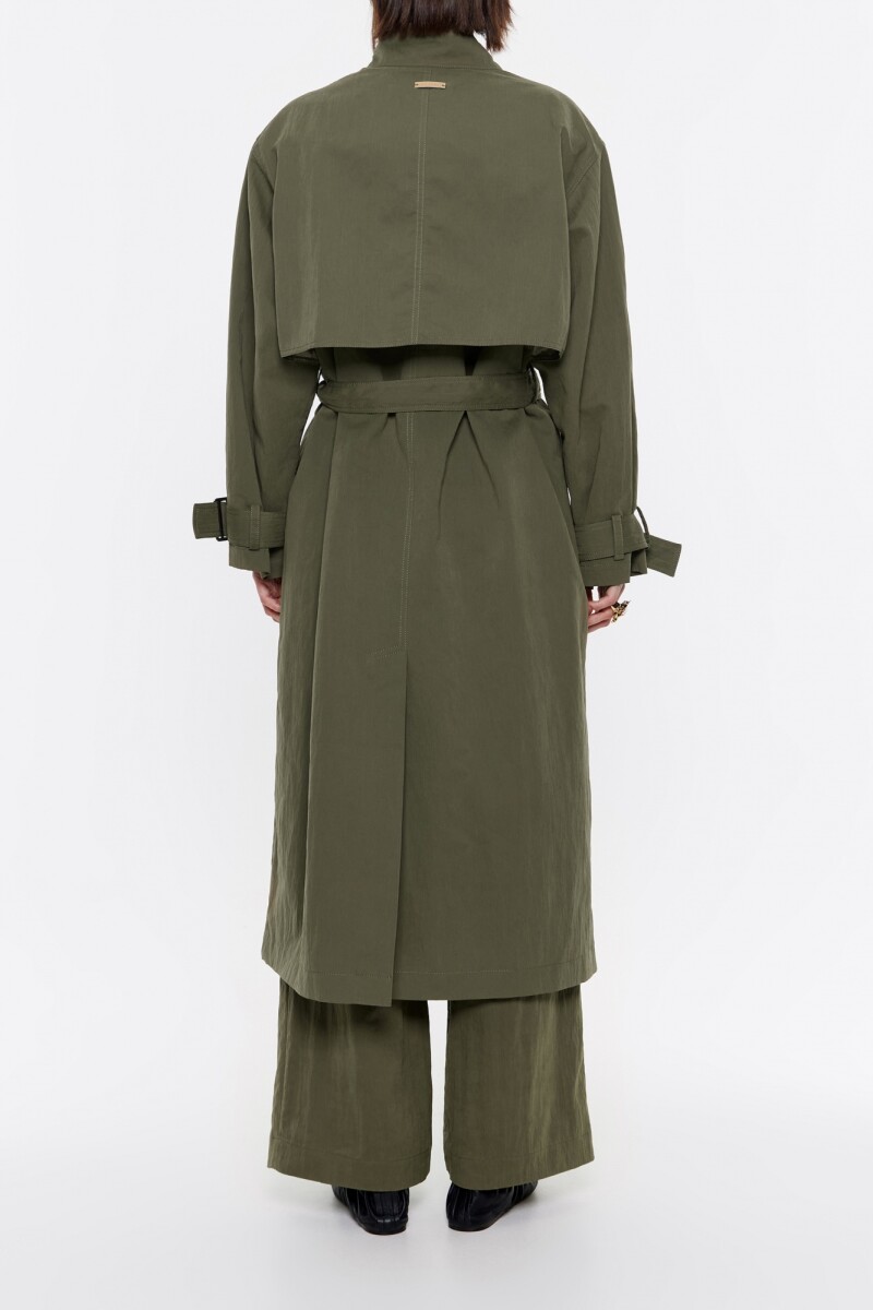 GABARDINA CRUZADA MAXILARGA Kaki