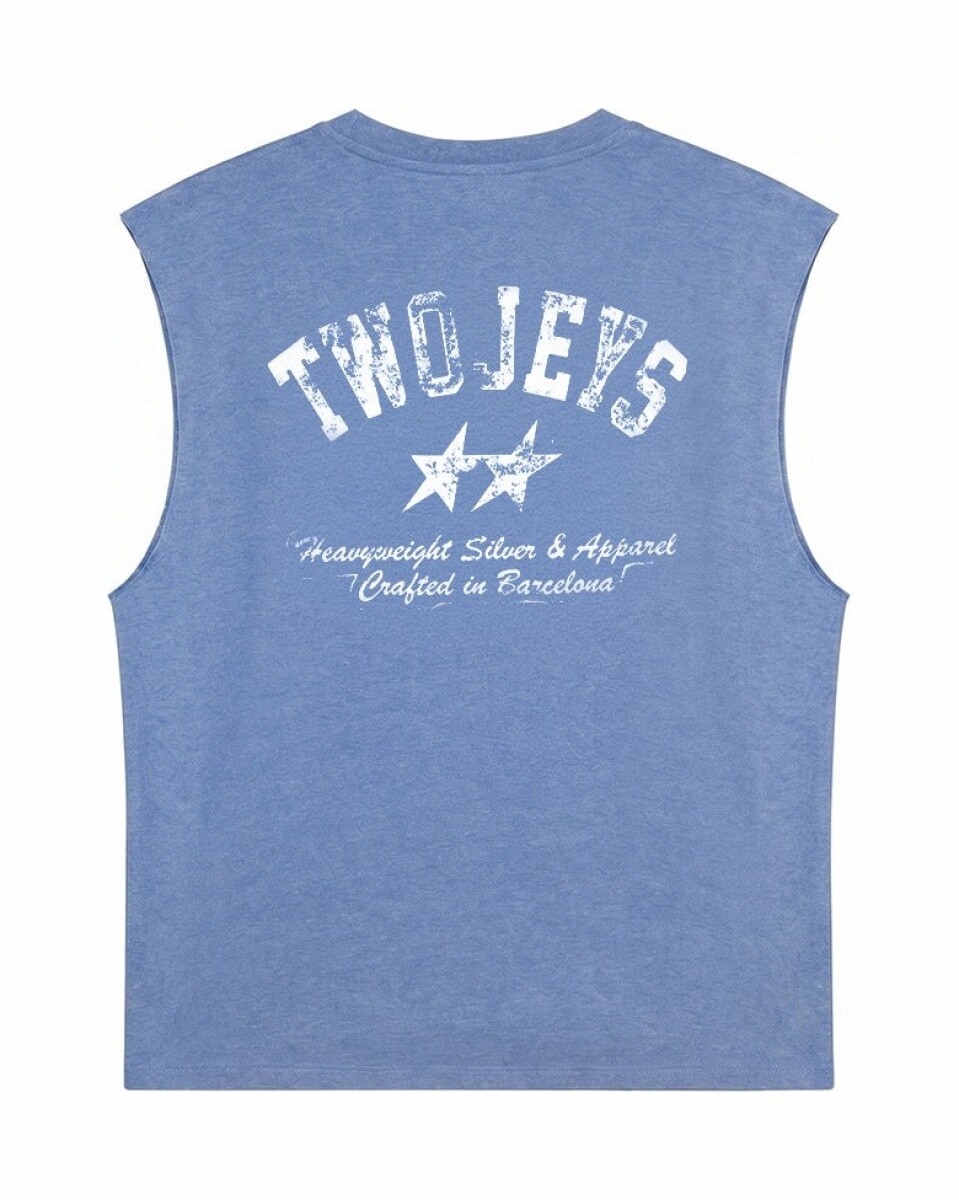 Musculosa TwoJeys Basic Dirty - Azul 