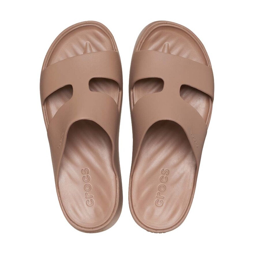 Sandalias Crocs Getaway Platform H-Strap W Mujer Latte