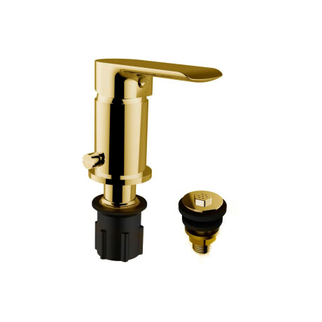 GRIFERIA PARA BIDET MONOCOMANDO 35MM ORO SEMI MATE ALASSIO DORADO