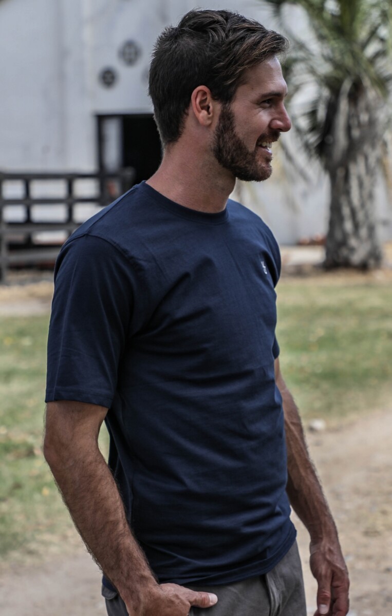 Remera algodón - Azul 
