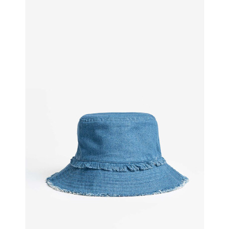 Piluso Denim Desflecado Combinacion Bicolor