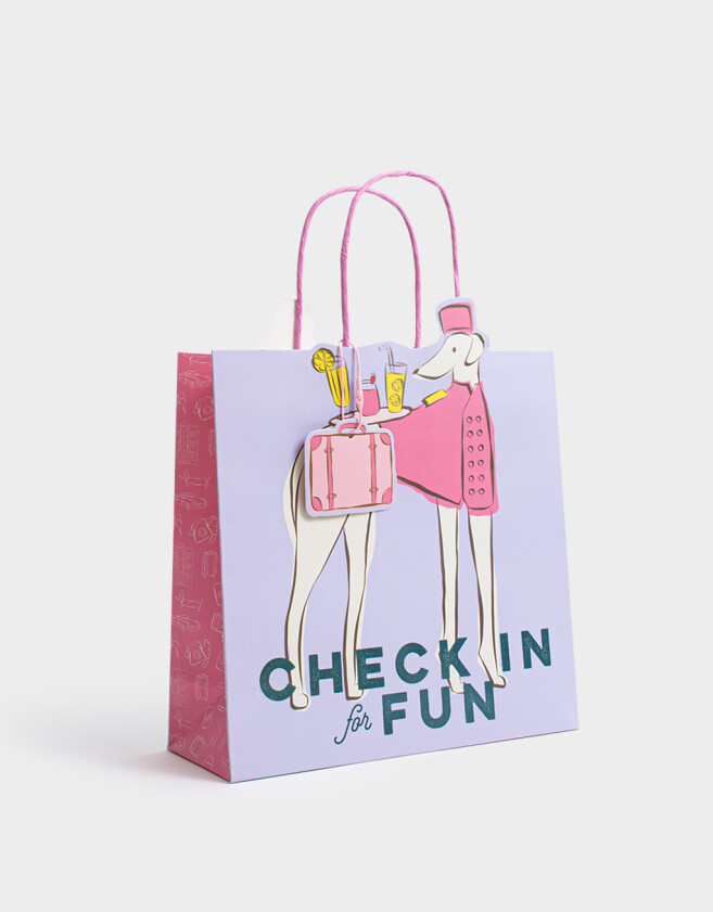 Accesorios Regalos Lúdico Bolsa De Regalo M - Violeta Lila