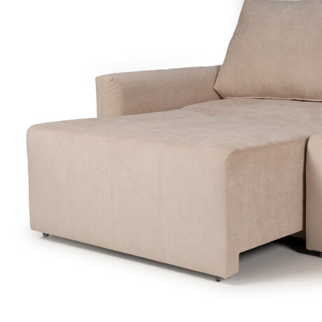 Sofá Cama Noronha - Tela Microfibra TC 1010 (Beige)