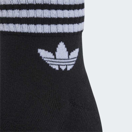 Medias Adidas Tobilleras 3 Rayas 3 Pares Negro