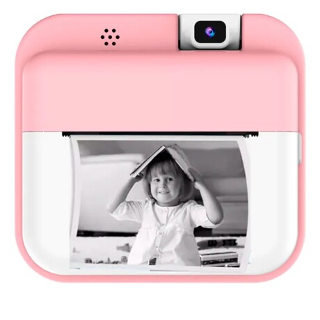 Cámara De Fotos Digital Infantil Doble Modo Instantánea Rosada
