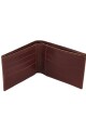 Billetera de cuero al corte Marrón
