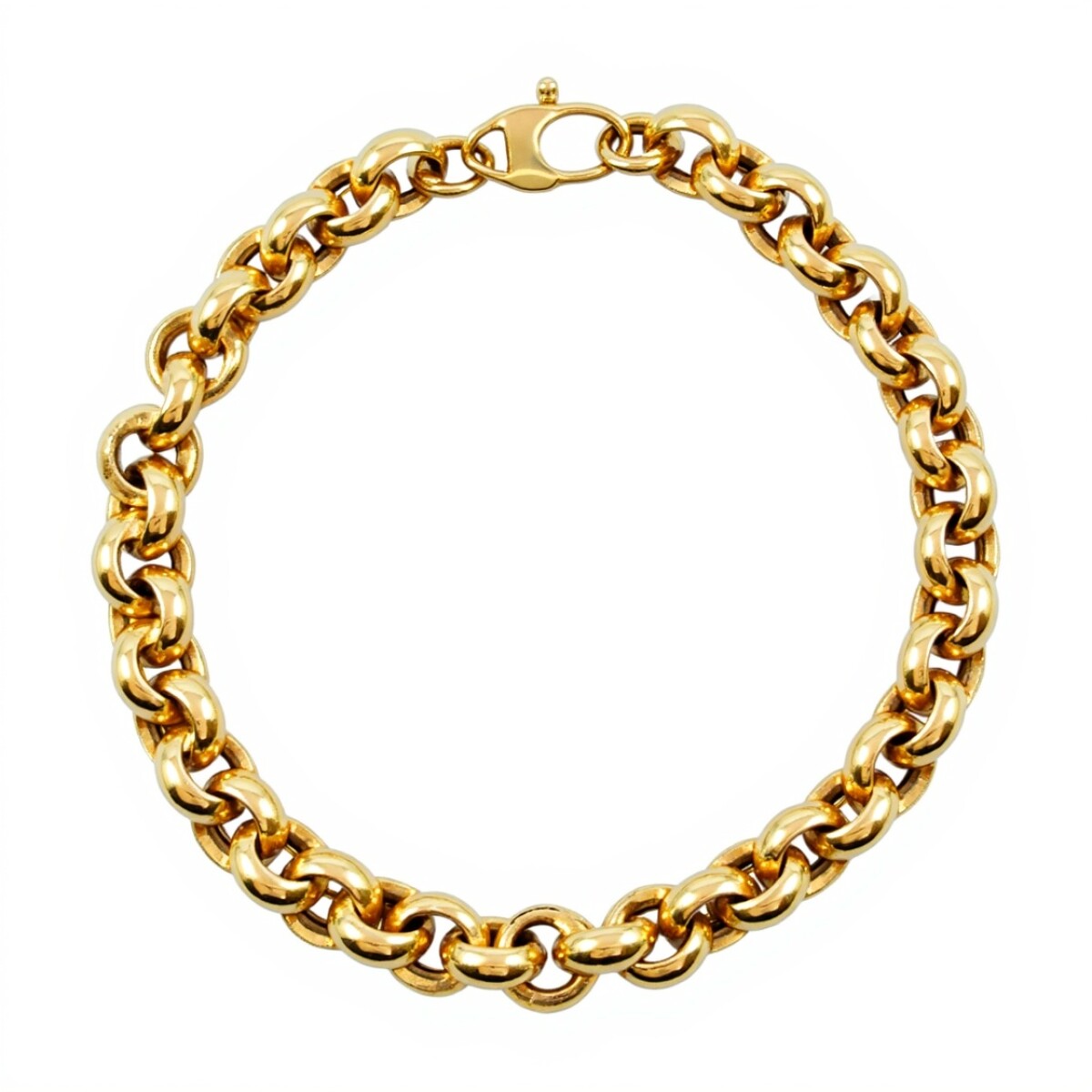 Pulsera Rolo -Oro bajo-Sin Piedra-PU8100 - sinpiedra 