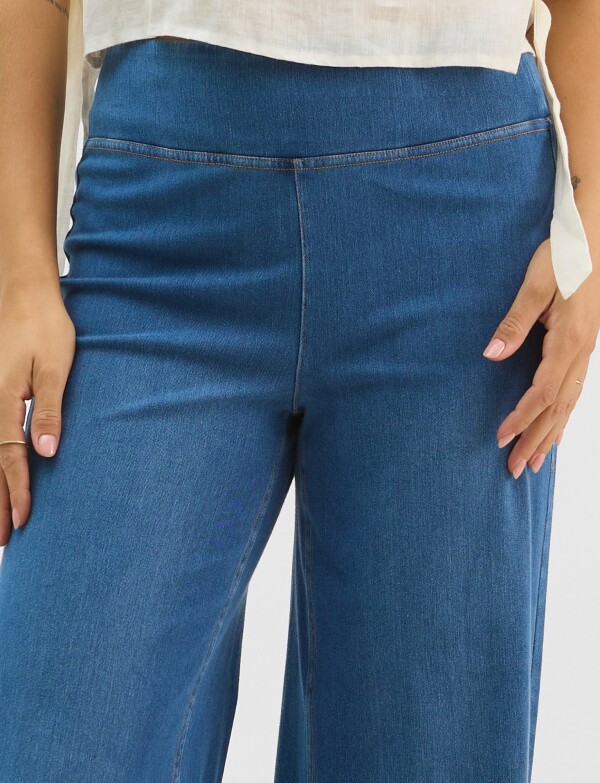 Jegging Estilo Palazzo Con Cintura Elástica JEAN