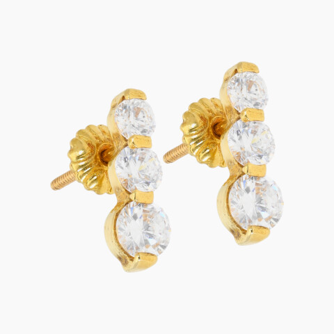 Tornillos en Oro 18K con Circonia\n\ns Tornillos En Oro 18k Con Circonia\n\ns