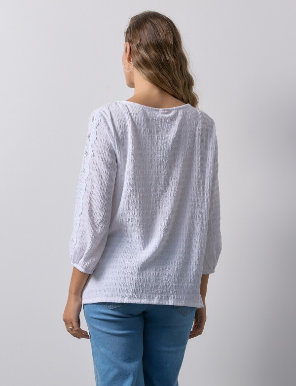 Blusa Broderie BLANCO