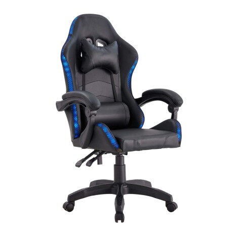 SILLA GAMER PU NEGRO LED