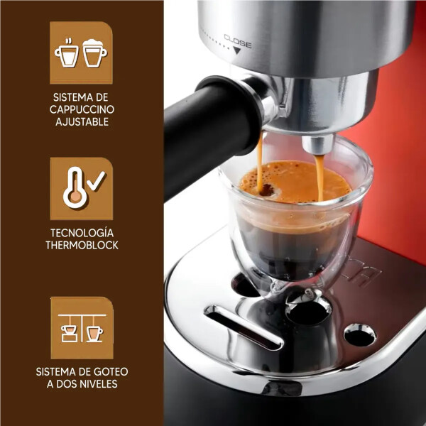 Cafetera Espresso Delonghi Dedica Style Ec685w ROJ