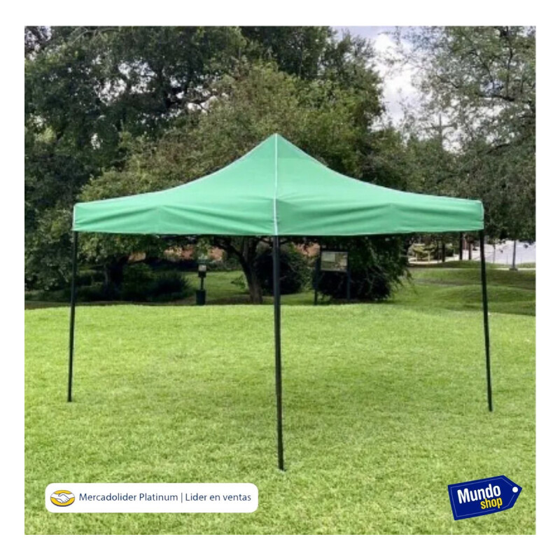 Gazebo Plegable Toldo Super Reforzado 2x2x2 Filtro Uv 11KG Verde
