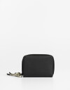 Billetera Zip Round Billetera De Cuerina Con Doble Cierre - Negro