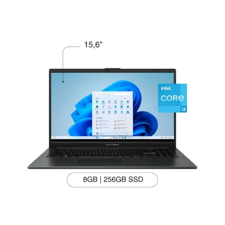 Notebook ASUS Vivobook Go 15 15,6' FHD 256GB / 8GB I3-N305 W11 Notebook ASUS Vivobook Go 15 15,6' FHD 256GB / 8GB I3-N305 W11
