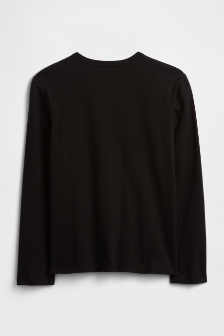 Remera Logo Gap Niño True Black