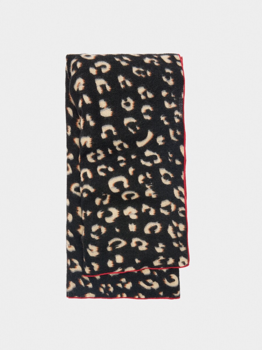 Bufanda Estampado Leopardo multicolor