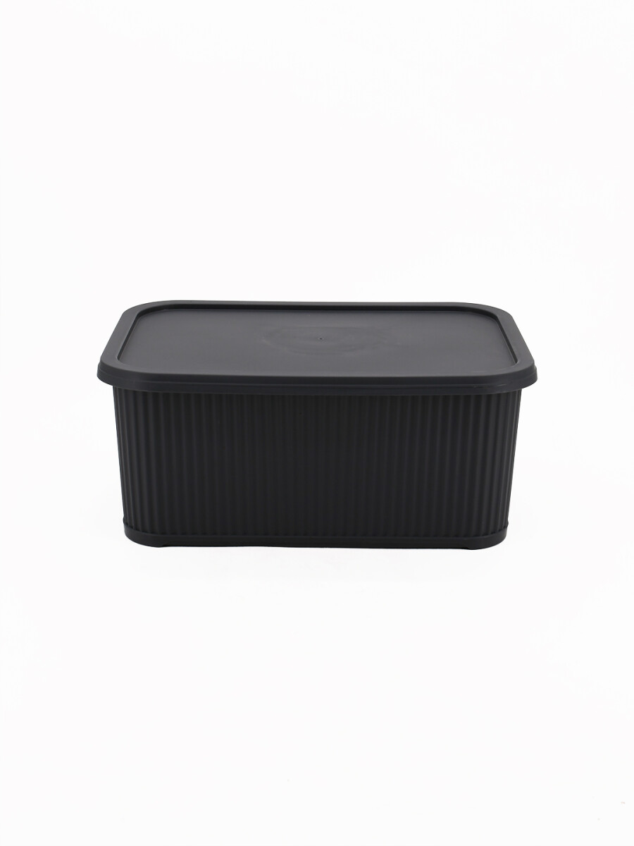 CAJA ORGANIZADORA CON TAPA - GRIS 