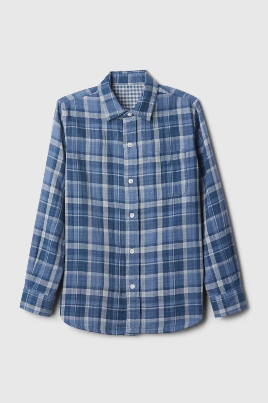 Camisa Manga Larga Niño Daisy Blue