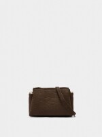 Bolso Bandolera Grabado Animal marron