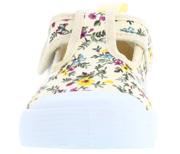 Guillermina DELFI con tela estampada y velcro Yellow