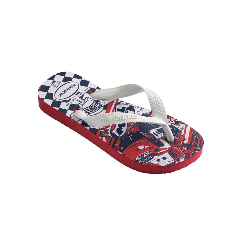 Sandalias Havaianas Kids Disney Niños Blaco/rojo