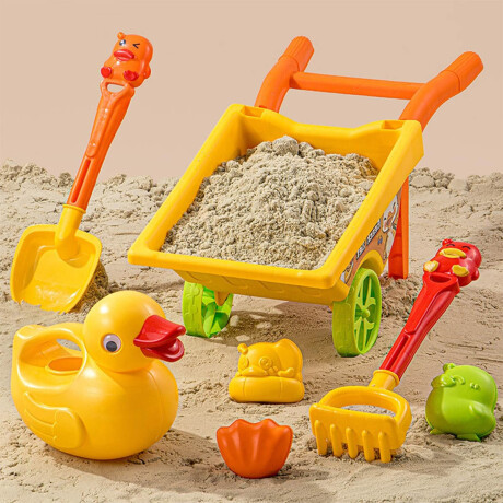 Kit 7pcs Juguetes Playa Carretilla Infantil Balde Kit 7pcs Juguetes Playa Carretilla Infantil Balde