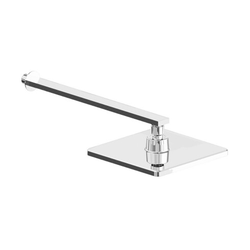 Roseta y Brazo cuadrada articulada cromada Fv 000