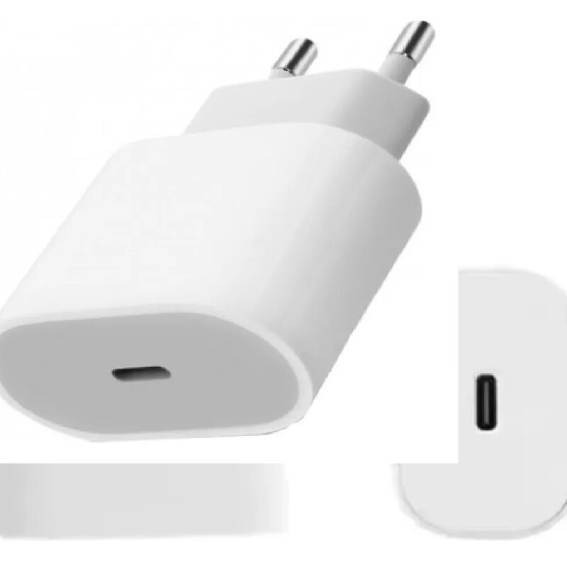 Ficha Adaptador Cargador Celular Usb-c20w Carga Rápida Sin Color
