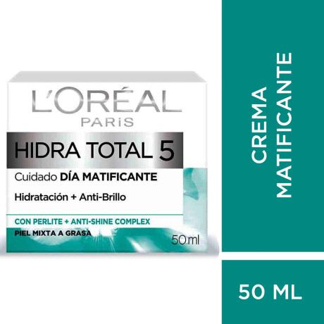 Crema L'Oréal Paris Hydra-Total 5 Matificante AntiShine 50ml Crema L'Oréal Paris Hydra-Total 5 Matificante AntiShine 50ml