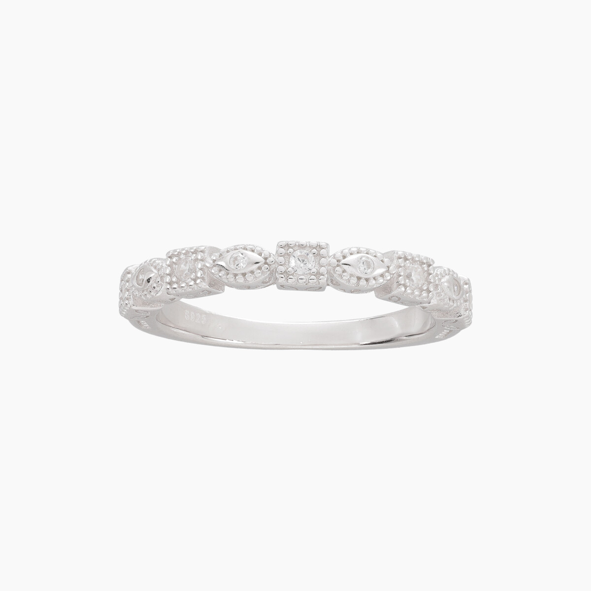 Anillo En Plata 925 Con Circonias 