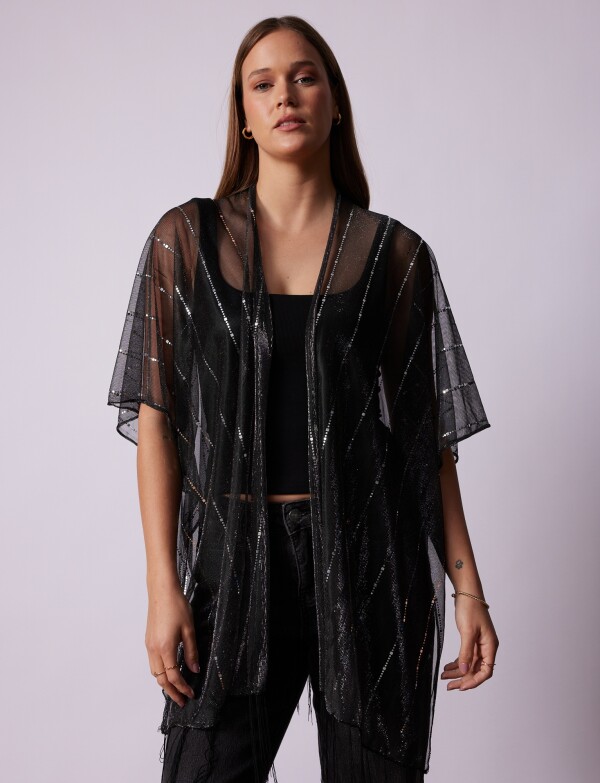 Kimono Night GRIS OSCURO