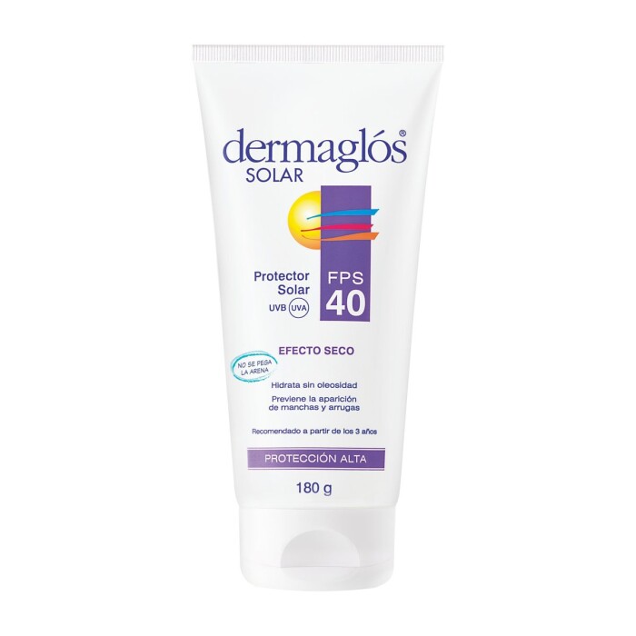 DERMAGLOS SOLAR EFECTO SECO FPS 40 FR. X única