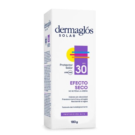 Protector Solar Dermaglós Efecto Seco en Crema FPS30 180ml Protector Solar Dermaglós Efecto Seco en Crema FPS30 180ml