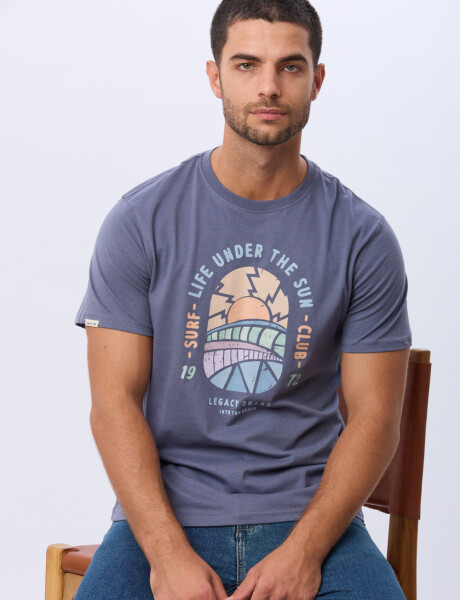 REMERA ESTAMPADA DE ALGODÓN Indigo