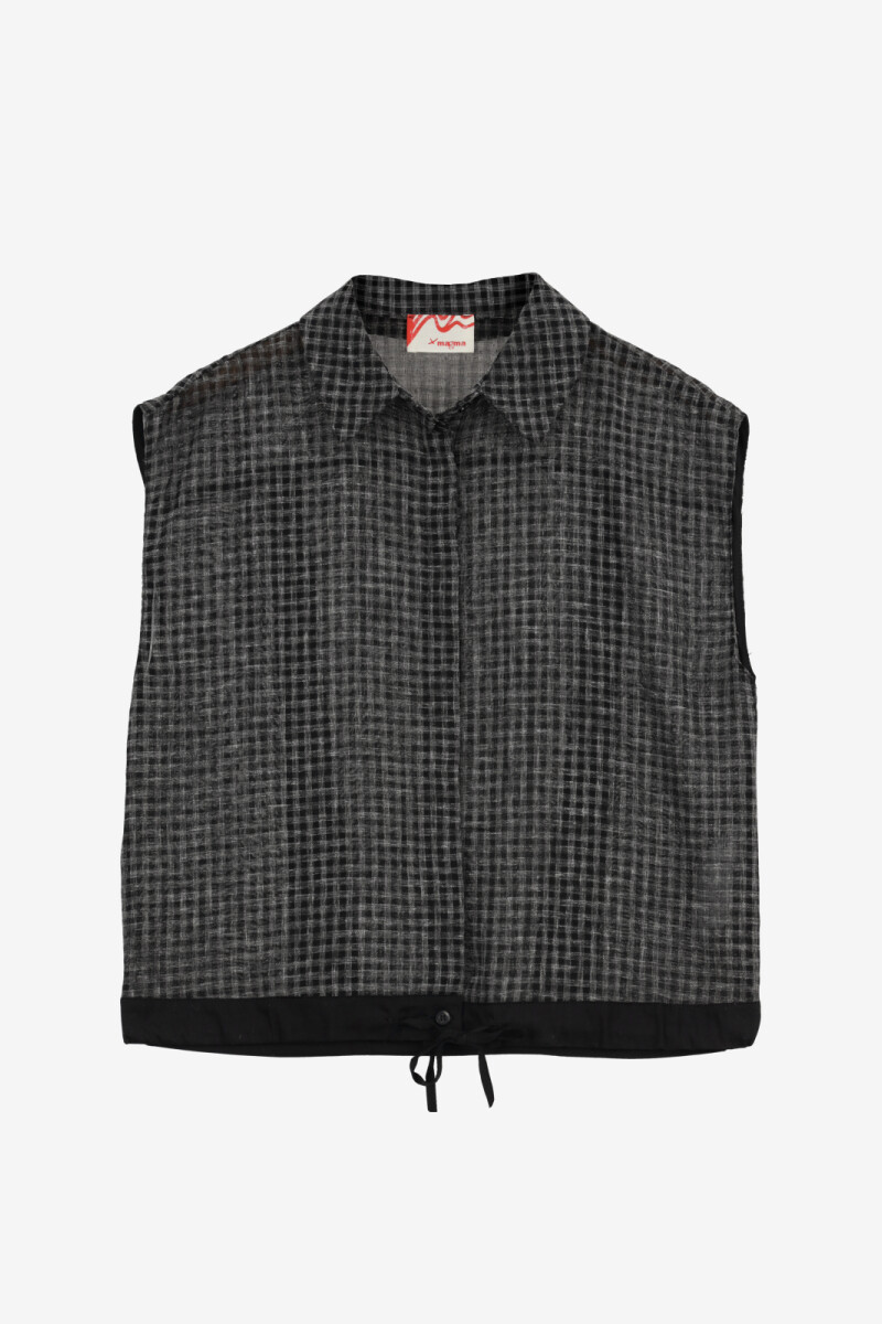 CAMISA VICHY Negro