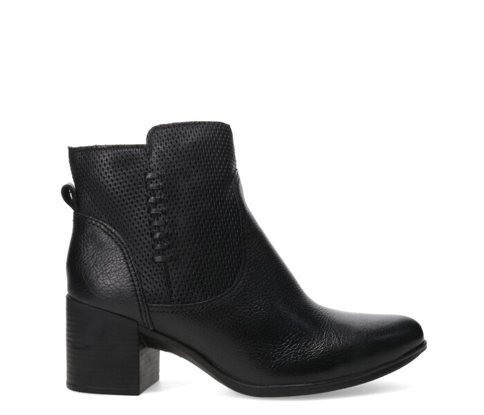 Botas de Mujer Bottero caña baja de cuero Negro