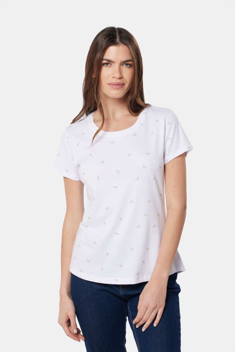 REMERA ESTAMPADA - Blanco 