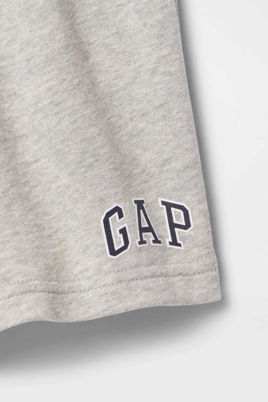 Short Sin Felpa Logo Gap Toddler Niño Light Heather Grey B08
