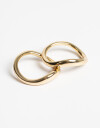 Sets Anillos Metal Set De Anillos Bañados En Oro - Dorado