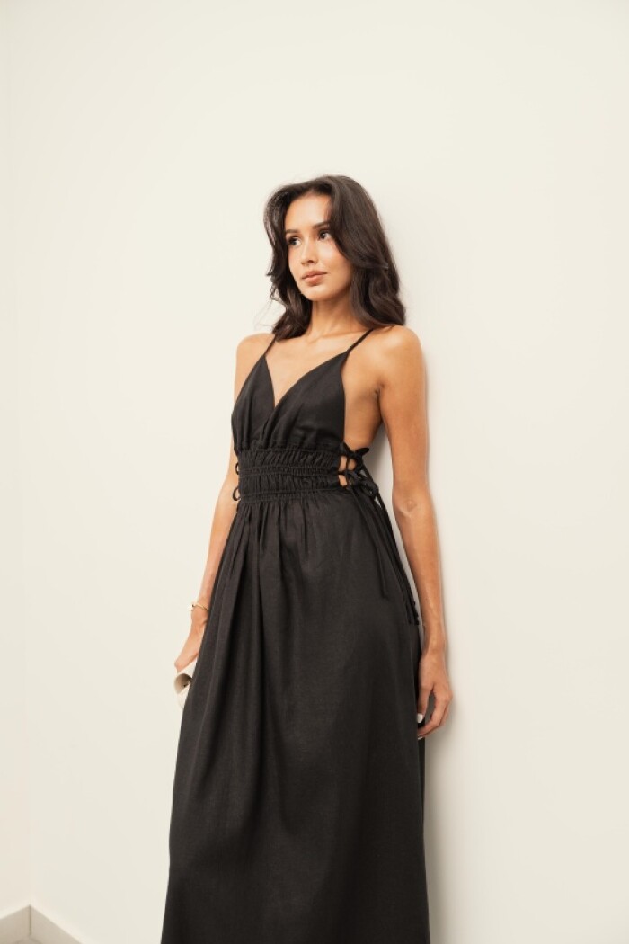 VESTIDO CAMELIA MAXI NOIR VESTIDO CAMELIA MAXI NOIR