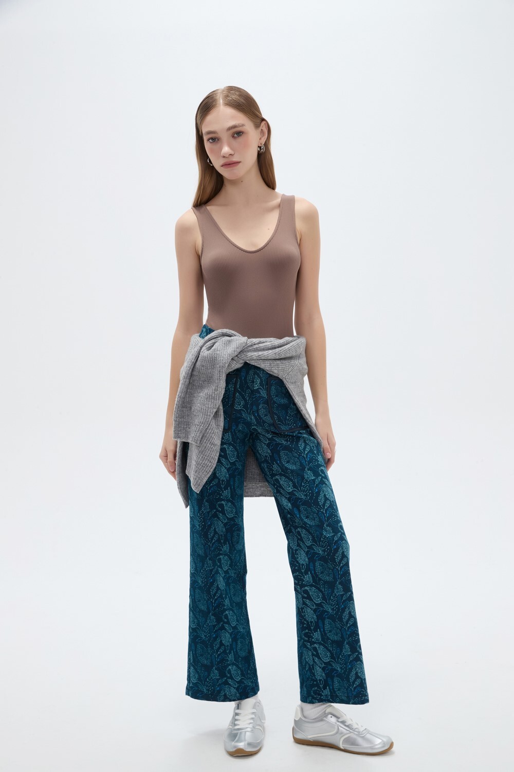 Sweater Chulia Gris Melange Medio