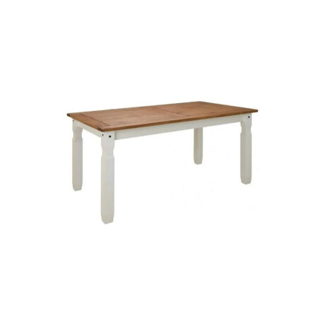 Juego De Comedor 4 Sillas Madera Maciza Blanco Corona