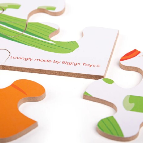 Puzzle madera para piso verduras