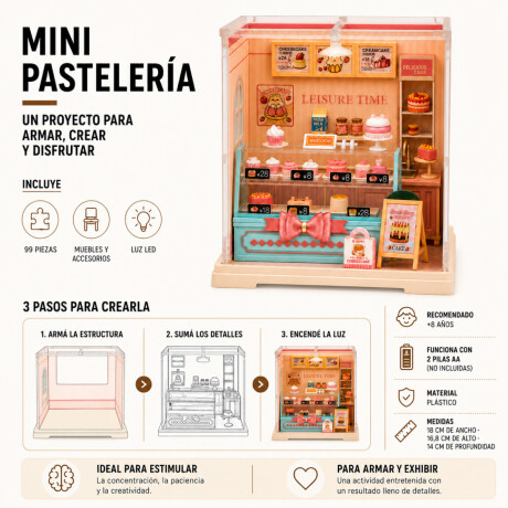 Casita en miniatura para armar Celeste
