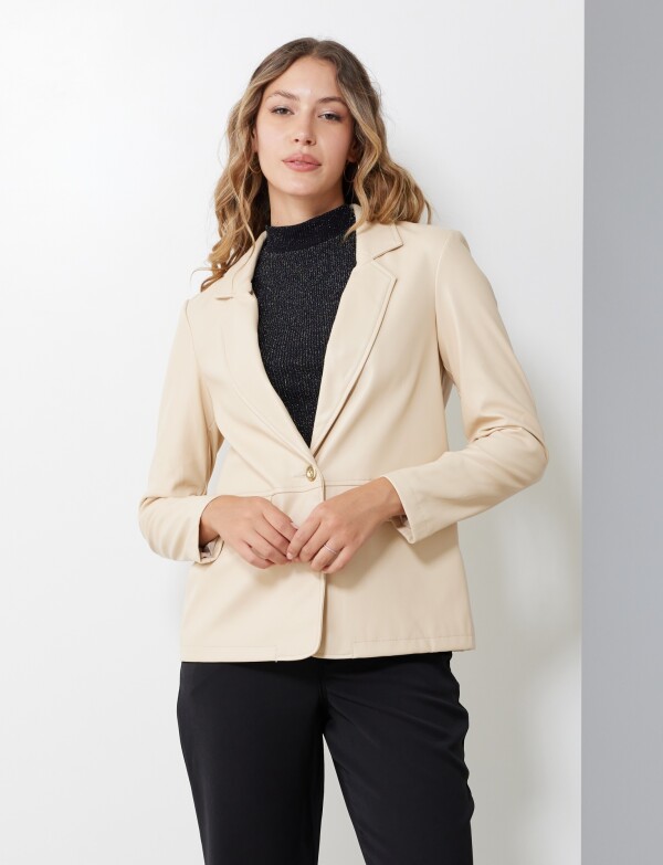 Blazer Eco Cuero BEIGE