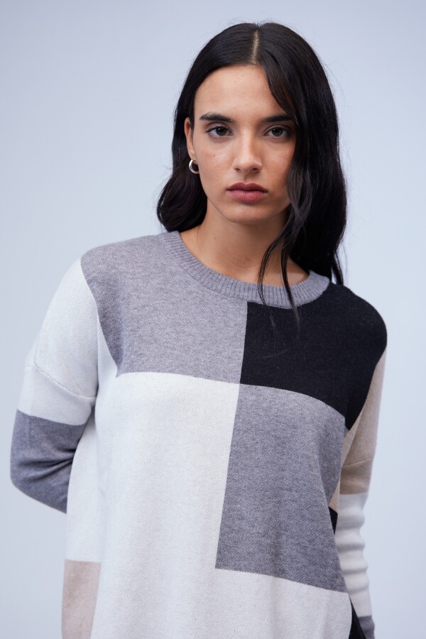 Buzo Colorblock GRIS/MULTI