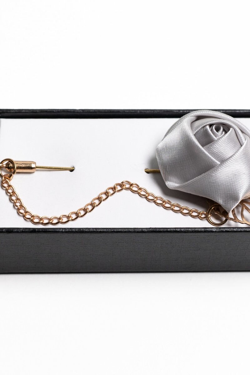 Pin para el Ojal Diseño Flor PLATA