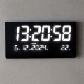 Reloj De Pared Digital Led 48cm Blanco